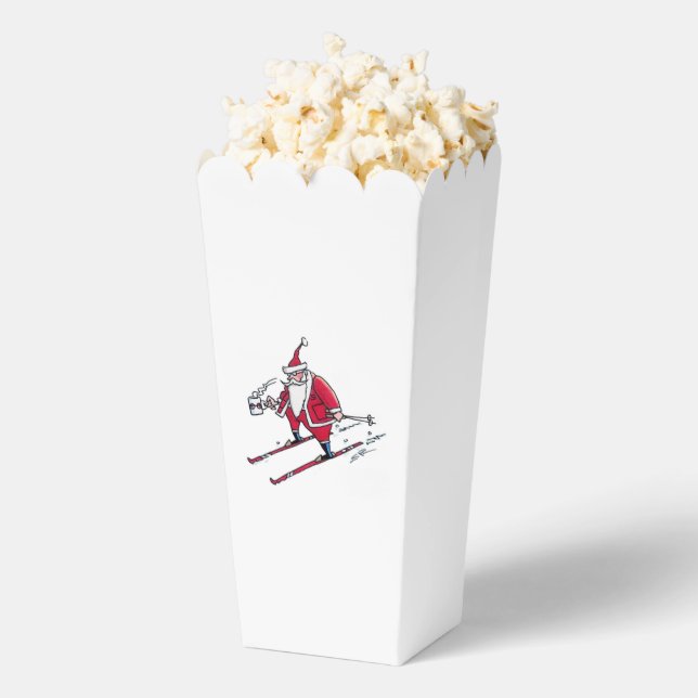 Popcorn-Boxen für Santa Skiing Geschenkschachtel (Geplatzt)