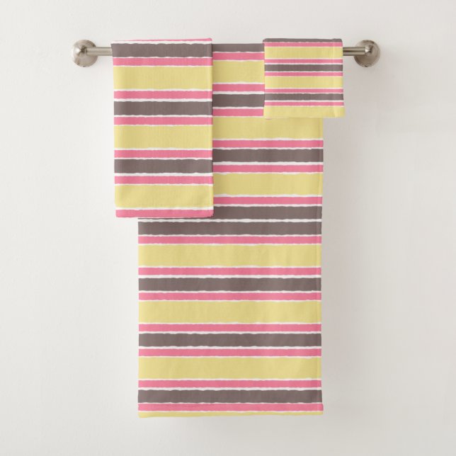 Popcorn Bubblegum Jaune Café Rose Brown (En situation)