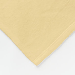 Popcorn Butter Gelb Solid Color Print Fleecedecke