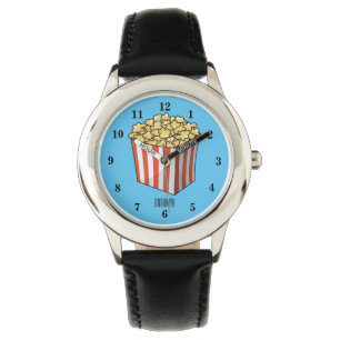 Popcorn-Cartoon-Abbildung Armbanduhr