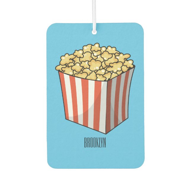 Popcorn-Cartoon-Abbildung Autolufterfrischer (Vorderseite)