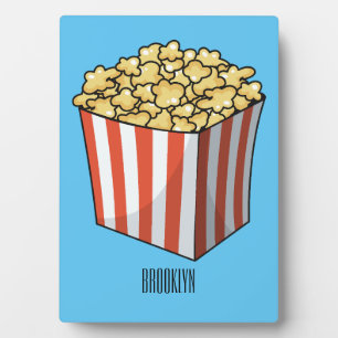 Popcorn-Cartoon-Abbildung Fotoplatte