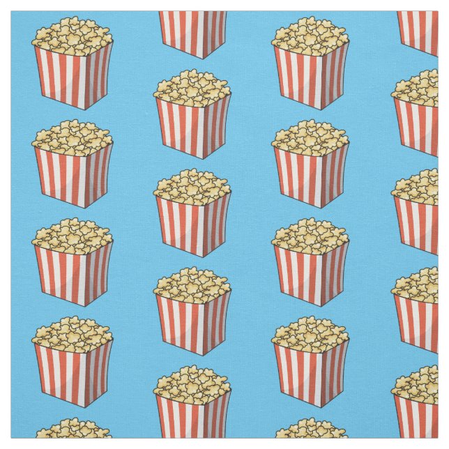 Popcorn-Cartoon-Abbildung Stoff (Muster)