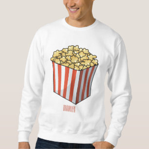 Popcorn-Cartoon-Abbildung Sweatshirt