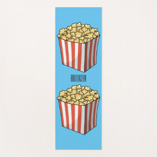 Popcorn-Cartoon-Abbildung Yogamatte