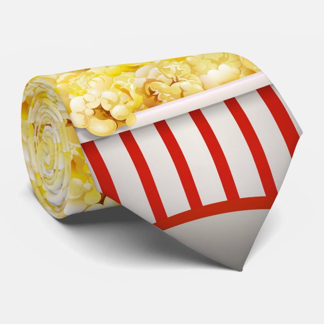 Popcorn Cinema Necktie Design Krawatte (Gerollt)