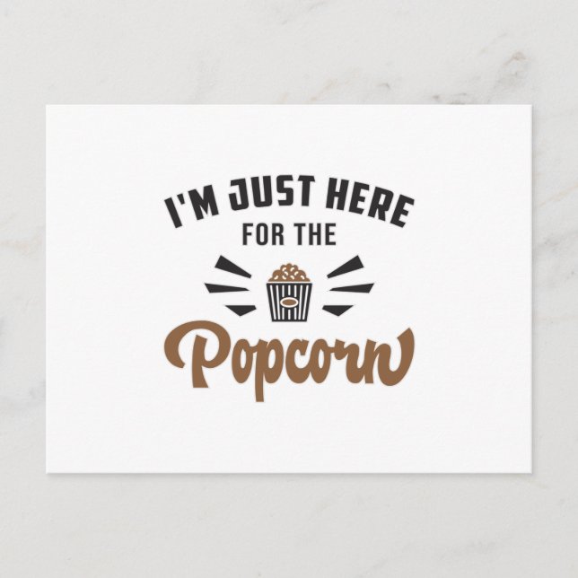 Popcorn Day Movie Pop Filmkinema Snack Idee Postkarte (Vorderseite)