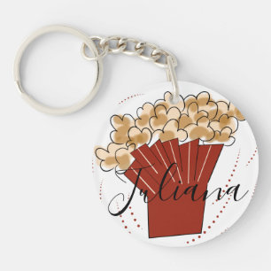 Popcorn Doodle Schriftname  Schlüsselanhänger