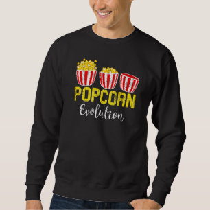 Popcorn Evolution Pop Corn Eater Graphic Sweatshirt