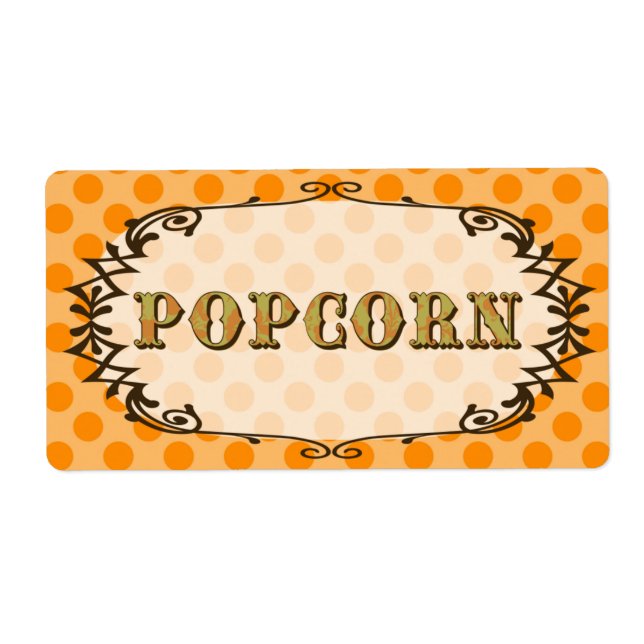 Popcorn Food Label (Vorne)
