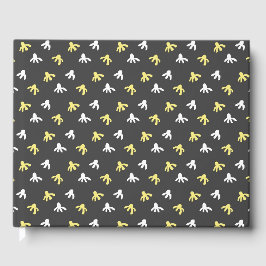 Popcorn Guest Book (Dark Gray & Butter Yellow) Gästebuch