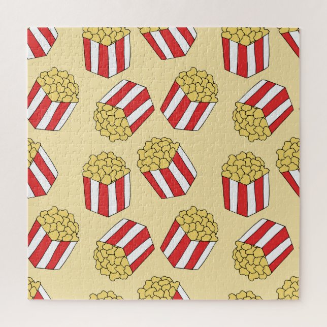 Popcorn handgezeichnet, farbenfrohe, nahtlose Must (Vertikal)