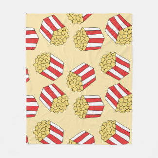 Popcorn handgezeichnet, farbenfrohe, nahtlose Must Fleecedecke
