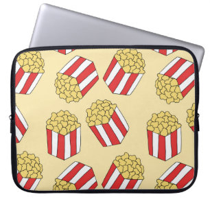 Popcorn handgezeichnet, farbenfrohe, nahtlose Must Laptopschutzhülle