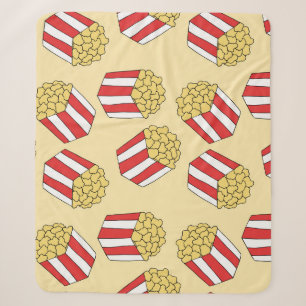 Popcorn handgezeichnet, farbenfrohe, nahtlose Must Sherpadecke