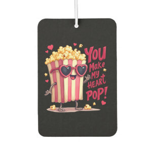 Popcorn-Herz-Pop-Valentins-Design Autolufterfrischer