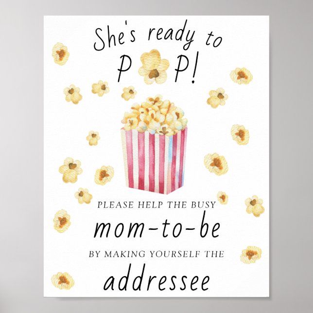 Popcorn - Hilf der beschäftigten werdenden Mutter  Poster (Vorne)