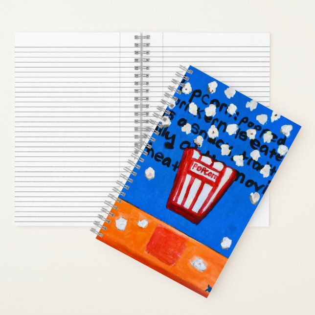 Popcorn in der Luft Notizbuch (Innen)