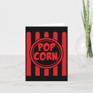 Popcorn-Karneval-Kostüm-Shirt Lustig Rot Weiß Gest Karte