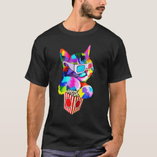 Popcorn-Katzen-Idee für Kätzchen Buntes Kätzchen T-Shirt
