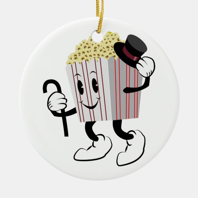 Popcorn Keramik Ornament (Vorne)