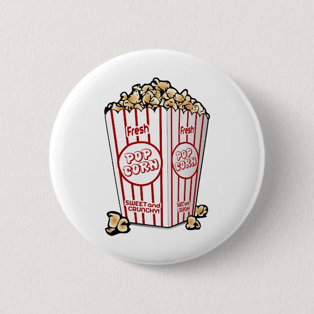 Popcorn-Kino Button (Vorderseite)