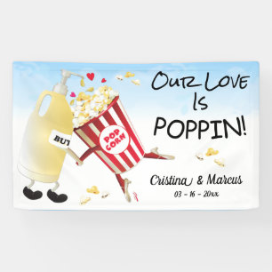 Popcorn Liebe Wedding Banner