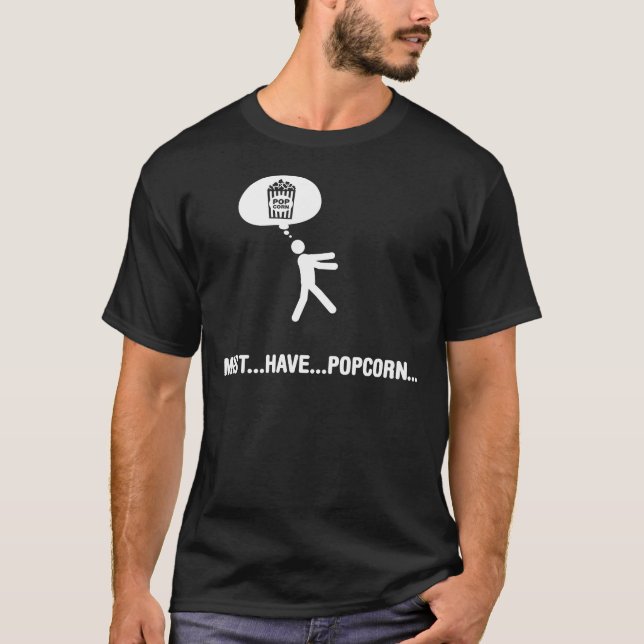 Popcorn-Liebhaber T-Shirt (Vorderseite)