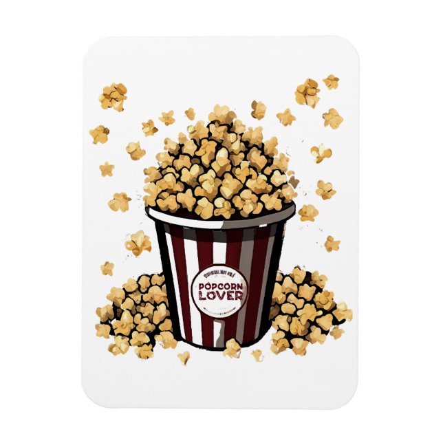 Popcorn Lover Magnet (Vertikal)
