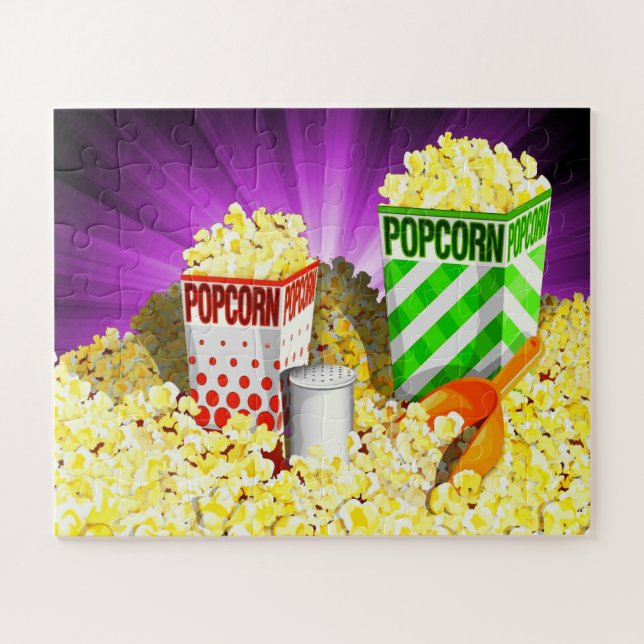 Popcorn Lovers Puzzle ,56 überdimensionierte Stück (Horizontal)