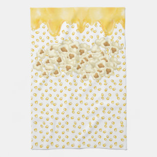 Popcorn mit geschmolzener Butter Geschirrtuch