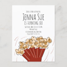 Popcorn Movie Outdoor Party Geburtstag