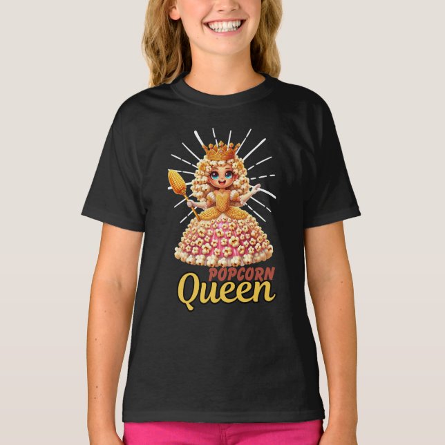 Popcorn-Party | Tank | Popcorn Queen Shirt (Vorderseite)
