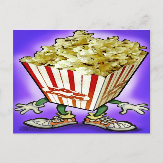 Popcorn Postkarte (Vorderseite)