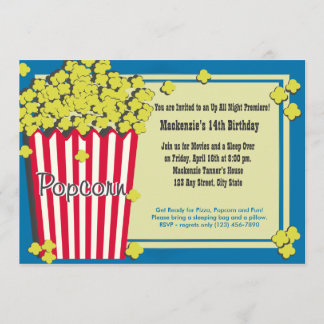 Popcorn Premiere Einladung