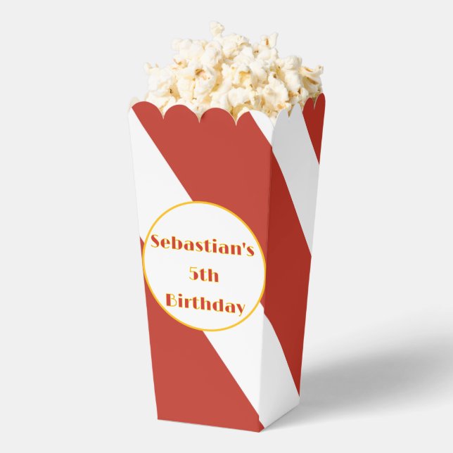 Popcorn, rot und weiß gestrichen geschenkschachtel (Geplatzt)