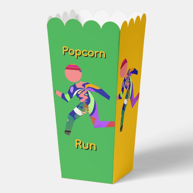 Popcorn Run Yellow + Green Geschenkschachtel (Vorderseite)
