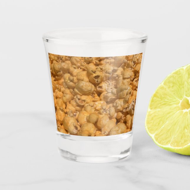 Popcorn Schnapsglas (Vorderseite)