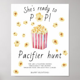 Popcorn - Schnuller jagen Kinderduschenspiel Poster