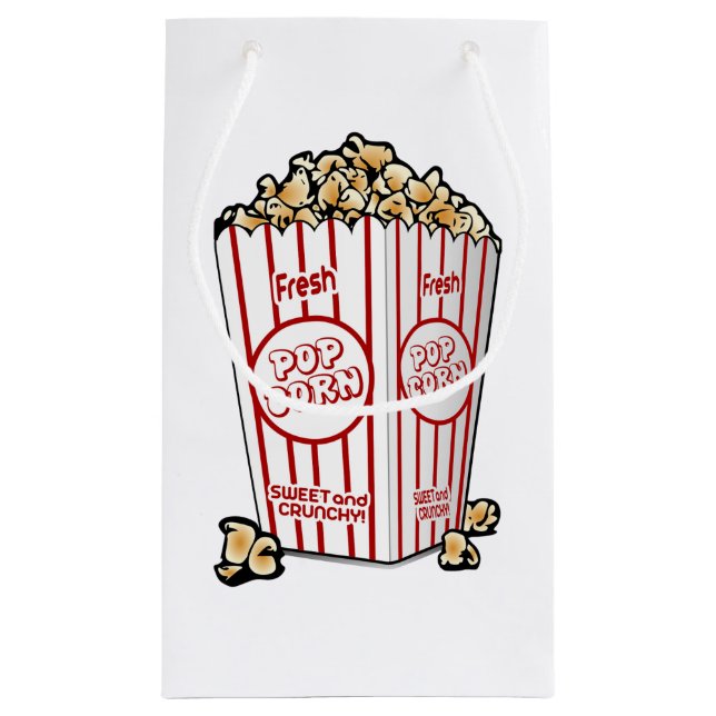 Popcorn Snack Geschenktasche Kleine Geschenktüte (Rückseite)