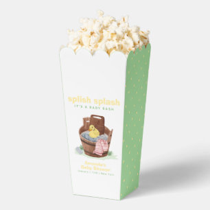 Popcorn Spritz Spratz Gummiente Babyparty Geschenkschachtel
