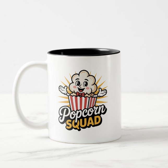 Popcorn Squad Zweifarbige Tasse (Links)