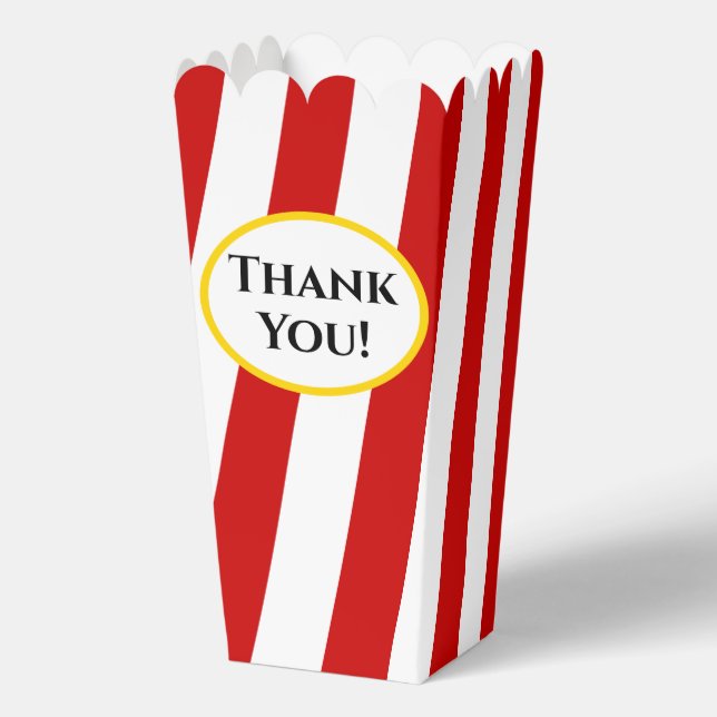 Popcorn-Stilistik Geschenkschachtel (Rückseite)