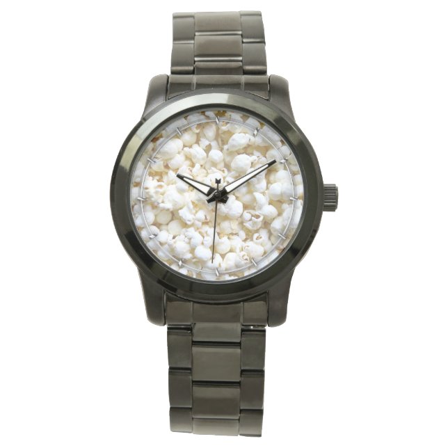 Popcorn Texture Fotografy Armbanduhr (Vorderseite)