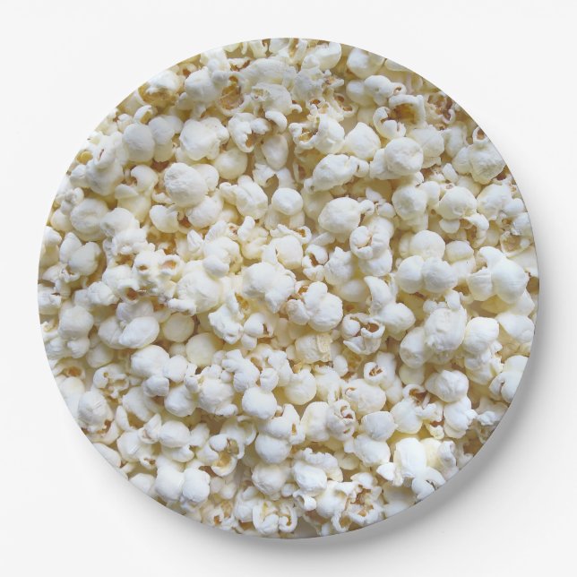Popcorn Texture Fotografy Decor Pappteller (Vorderseite)