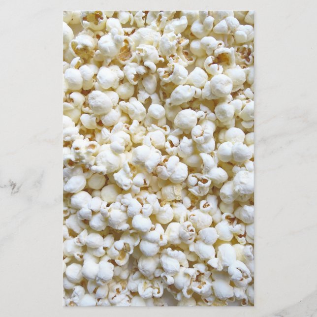 Popcorn Texture Fotografy Helle Dekoration Briefpapier (Vorderseite)