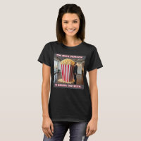 Popcorn Toutes les femmes noir T-shirt