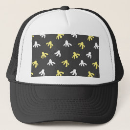 Popcorn Trucker Hat (Dunkelgrau & Buttergelb) Truckerkappe