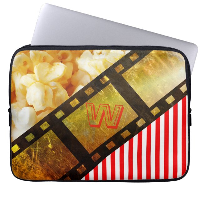 Popcorn- und Filmrollen-Film 13"-Laptop-Hülle Laptopschutzhülle (Vorderseite)