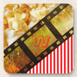 Popcorn- und Filmspulenfilm-Untersetzer Getränkeuntersetzer